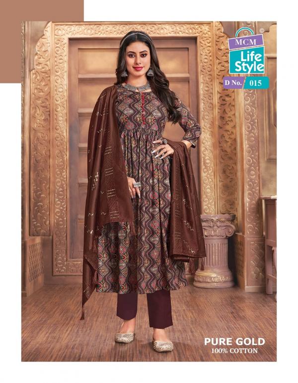 MCM Pure Gold Vol-1 – Anarkali Kurti With Pant Dupatta